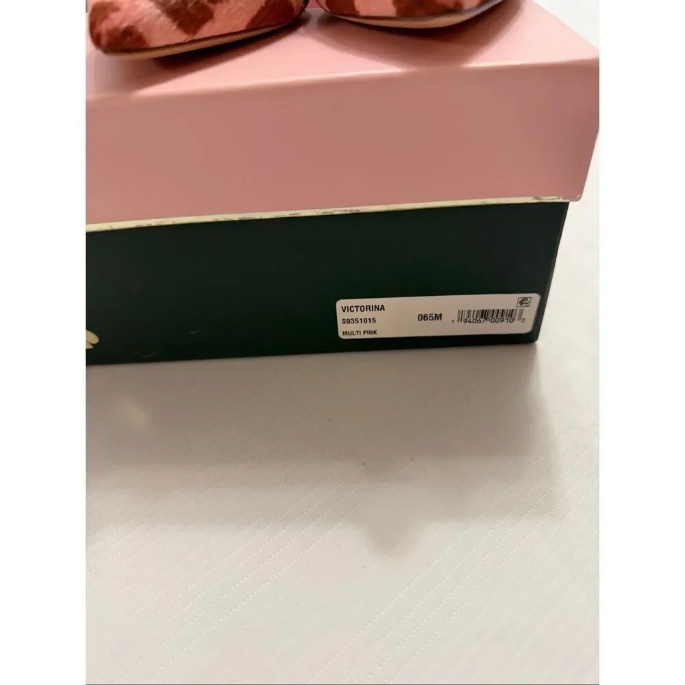 Kate Spade Pink Red Leopard Print Calf Hair NWB Women’s Size 6.5 6 1/2